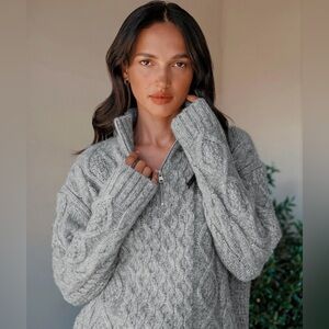 SOLD - Jenni Kayne Cable Half Zip